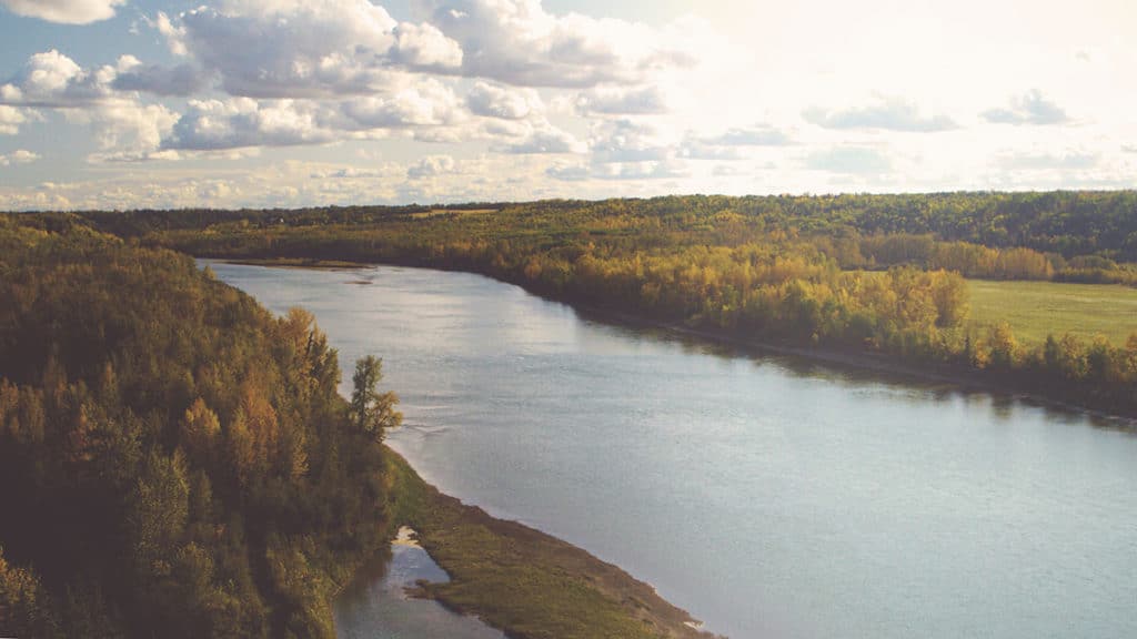 At The Banks you get a spectacular view of the North Saskatchewan River